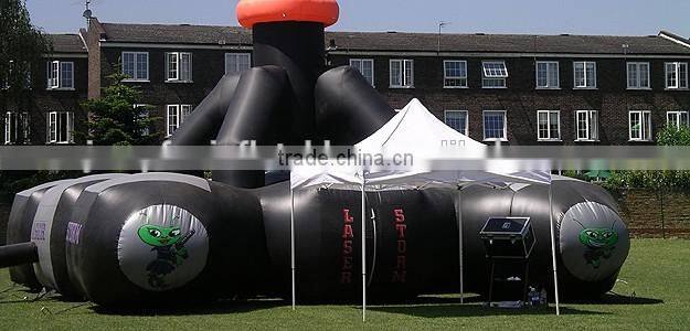 extra-terrestrial (ET) inflatable laser tag arena