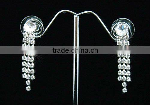 Bridal Crystal Rhinestone Necklace Earrings Set CS1068