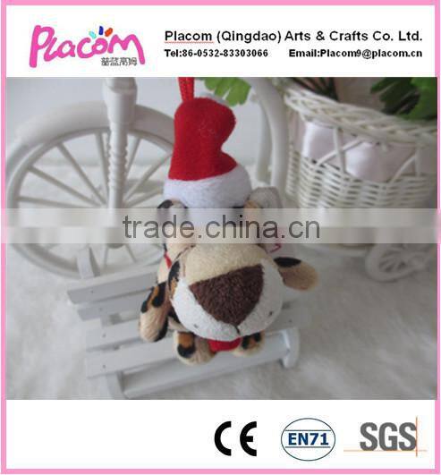 2015 High Quality Plush Leopard Keychain Hot Selling