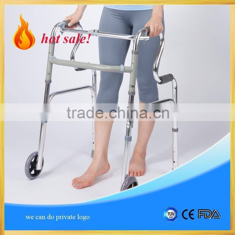 Aluminum foldable Exercise walker rollator,recovery walker for elderly