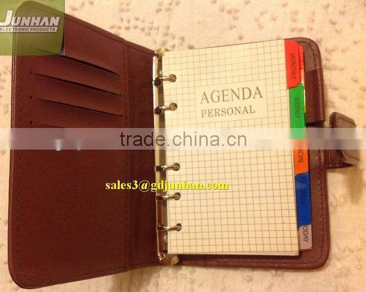 2013 daily agenda leather notebook planner