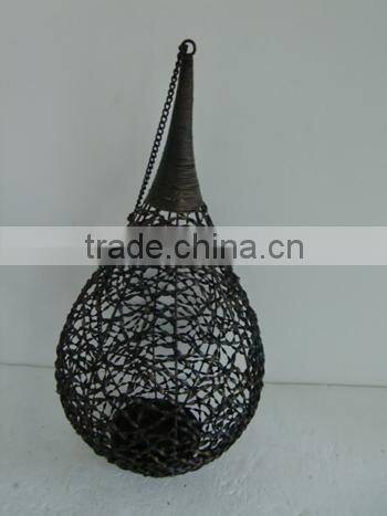 wrought iron hanging candle holders metal lantern