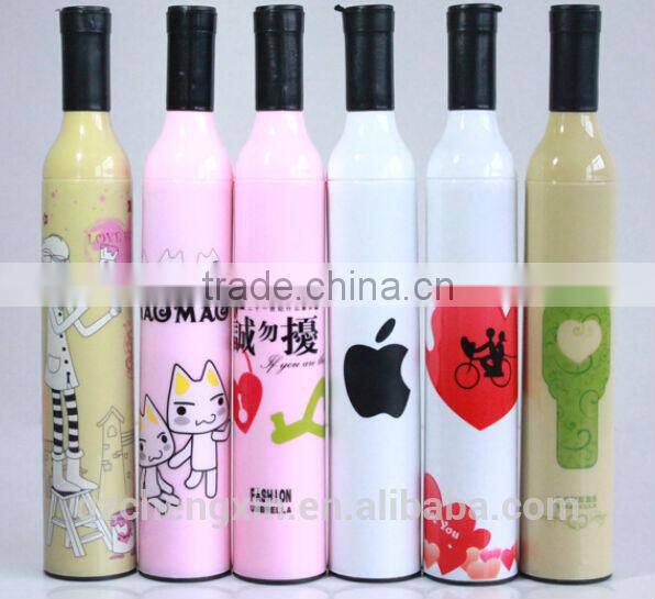 cheap customized bottle gift umbrella