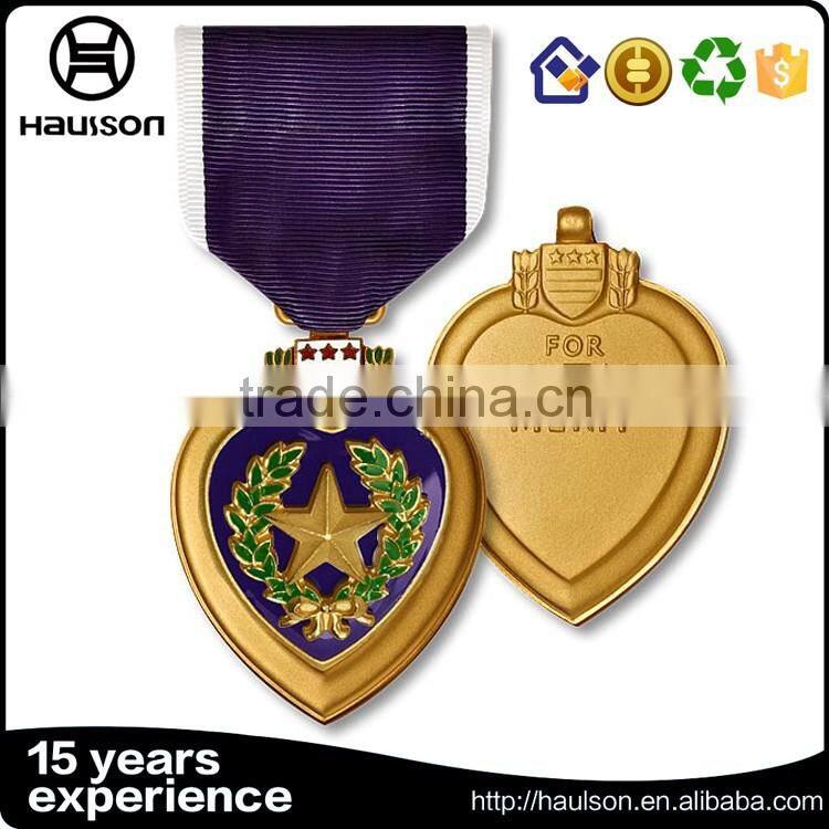 3d embossed matte finish top gold hard enamel pin us medallion military medal reward iron bronze metal medal