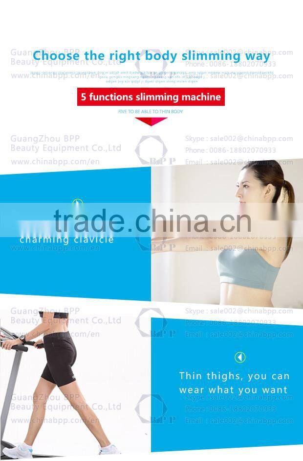 New arrival solan use five function body sliiming machine for burning fat with light energy