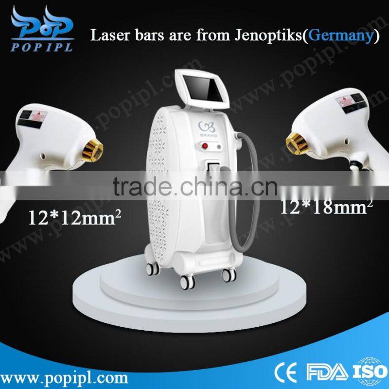 808nm diode laser big spot size treatment headpiecel Vertical 808nm diode laser machine from china factory pop ipl equipment
