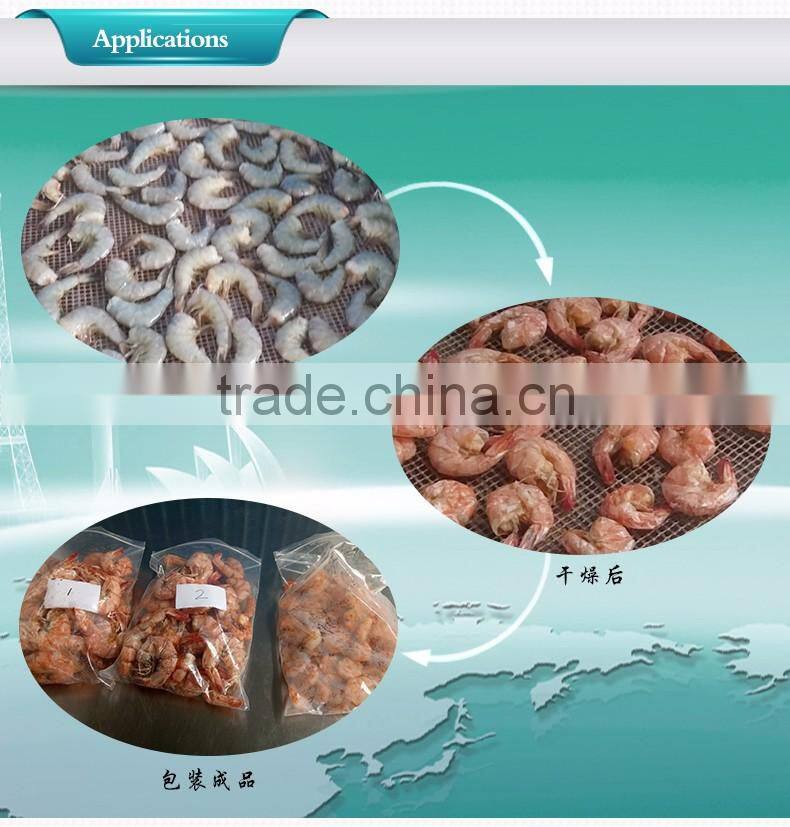 Microwave shrimp dryer and sterilization equipment