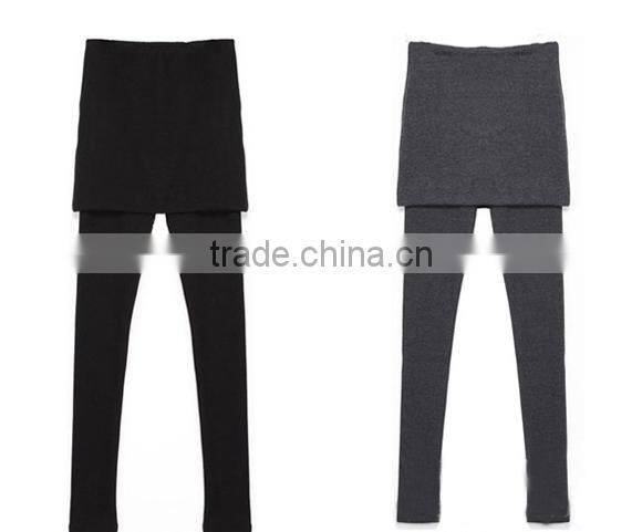 New Arrival Sexy Women Soft Stretch Cotton Band Skirt Leggings High Waist Yoga Pant Lounge