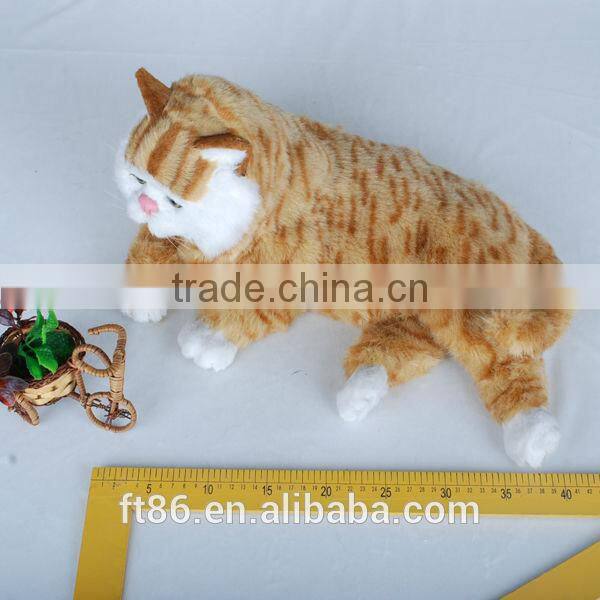 the most popular obesity lovely yellow Garfield Children's toys animal model fur animals animated cat