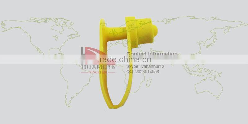 TPU sheep ear tag with yellow 41*15 mm