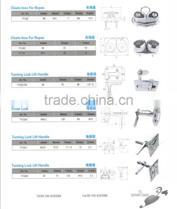 Tuopu stainless steel 316 yacht rope cleats,custom rope cleat inox