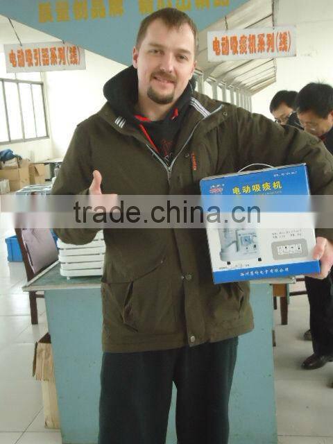 Phlegm suction device with 1000ml high impact crack resistant polycarbonate jar