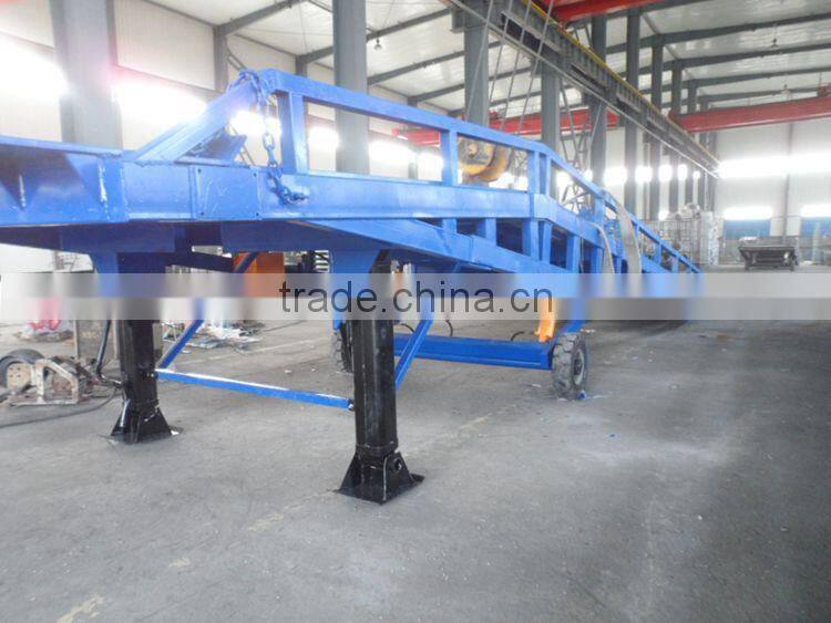 10t mobile hydraulic container load ramp for forklift
