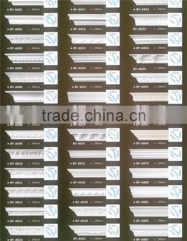 Home interior decorative PU moulding,carving cornice mouldings,decorative columns interior,decorative ceiling molding