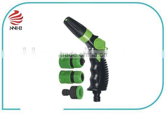 Plastic memory tip spray nozzle for gardening