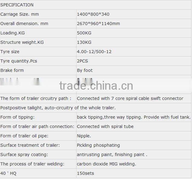 small tractor trailer