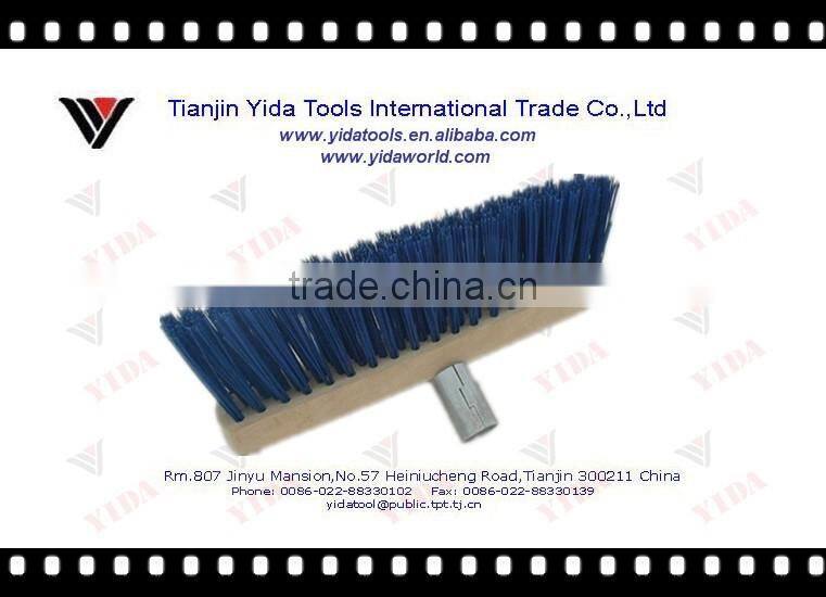 outdoor wooden push broom