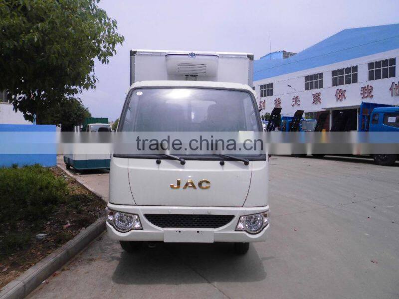 2TON mini JAC food truck refrigerator freezer for sale