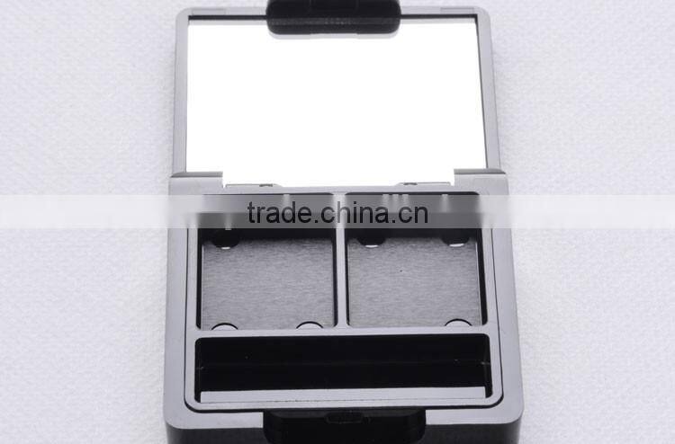 Plastic cosmetic packaging eye shadow compact case