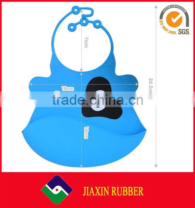 Hot Sale Triangle Bib Patterns Waterproof Soft Food Grade Silicone Baby Bib With Pocket