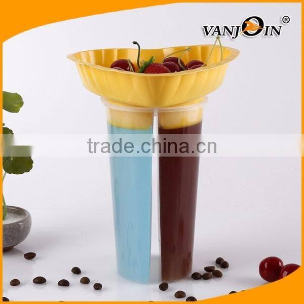 Resable Popular Cheap 24oz Plastic Straw Cup with Plastic Lids