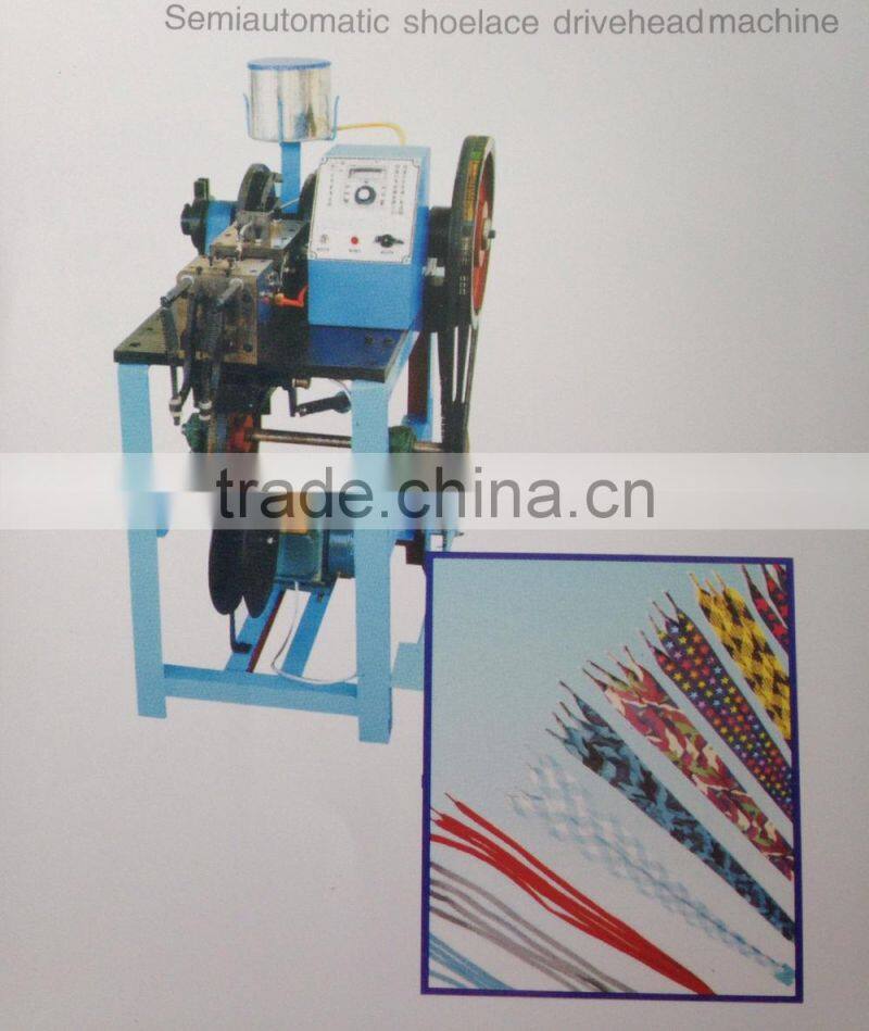 Semi-automatic shoelace handbag lace tipping machine
