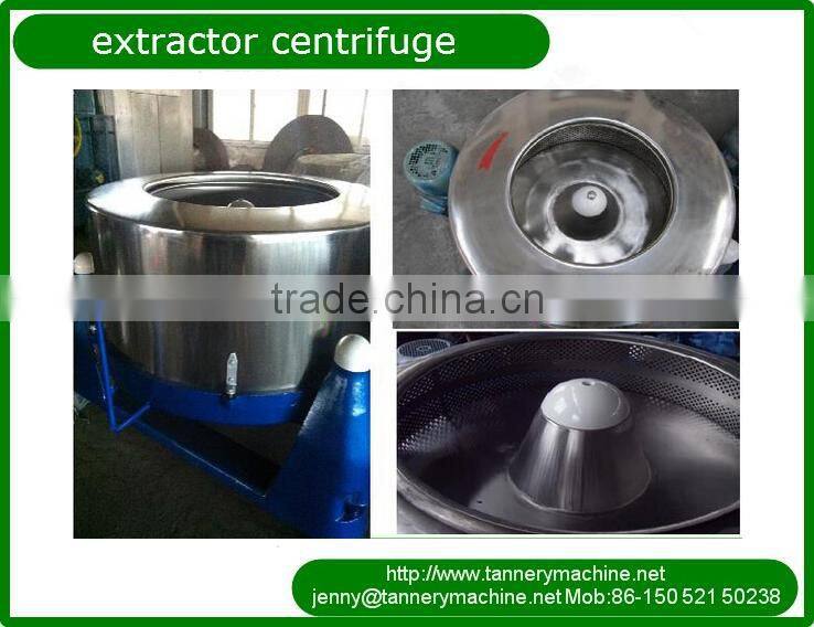 stainless steel extractor centrifuge for leather