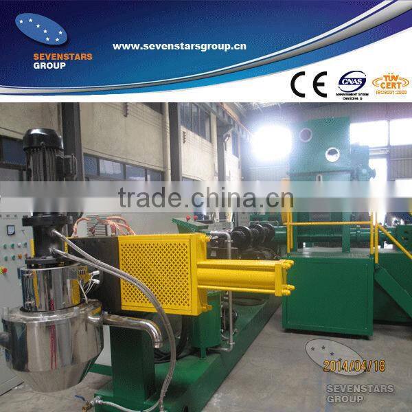 side force feeder pp woven bags pelletizer / plastic granulator