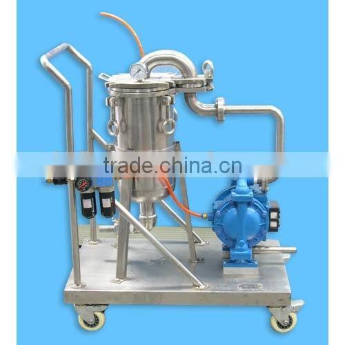 High quality moveable liquid filter/bag filter system