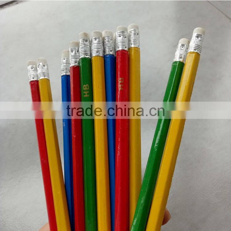 custom LOGO HB pencils with eraser topper