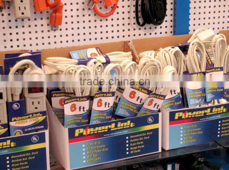 H50208 Powerlink Indoor Extension Cord 6ft White New