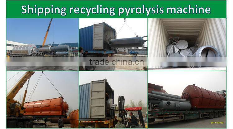 Turnkey collect used tires medical waste to oil gas machine