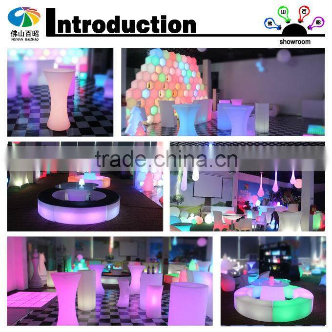 led illuminated ice bucket / led light decorative plastic bucket for party