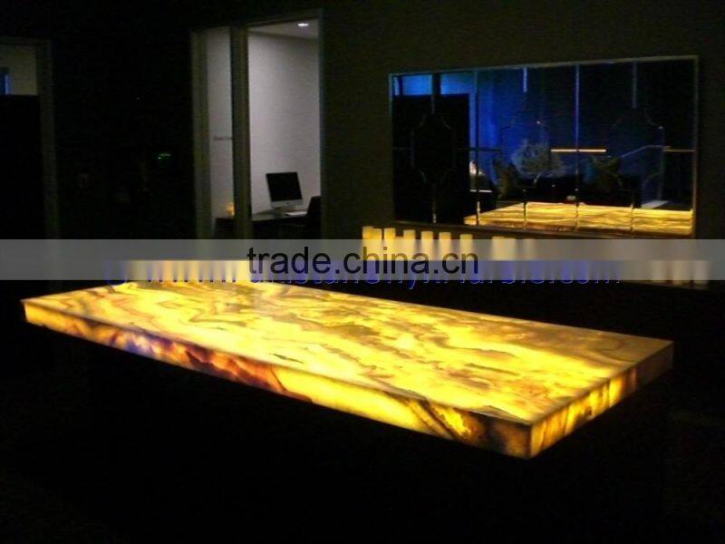 GOOD QUALITY BACKLIT ONYX TABLES DINNG TABLE COFFEE TABLES