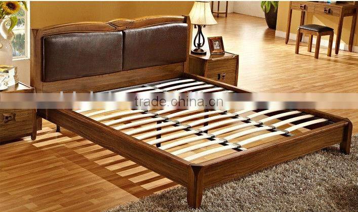 Morden Timber Bedroom Set Furniture,Full Solid Wood Bed W Night Stand/ 6 Door Wardrobe/Dresser With Mirror/ Stool