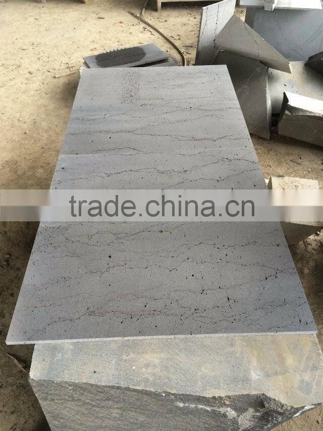 hainan basalt with lines and holes