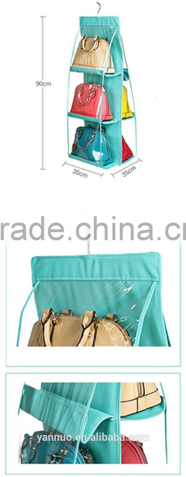 Double Transparent storage Bag, Hanging Bag Organizer
