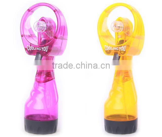 water fan plastic mini fan for kids in summer