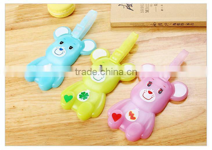 N146 factory supplier high quality hot sale cute cartoon custom brown bear shape luggage tag