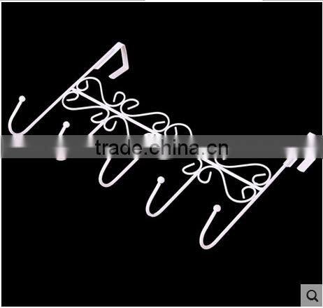 PN Decorative Over the Door 5 Hook Rack Organizer / Hanger Clothes at Office/Home Door Hanger