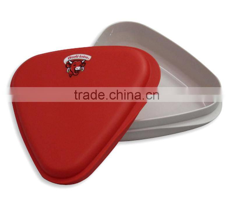 Pastic triangle bento lunch box
