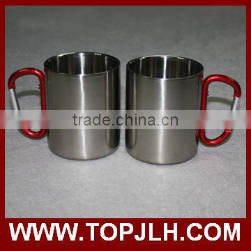 Custom logo printed sports camping carabiner mug for sublimation