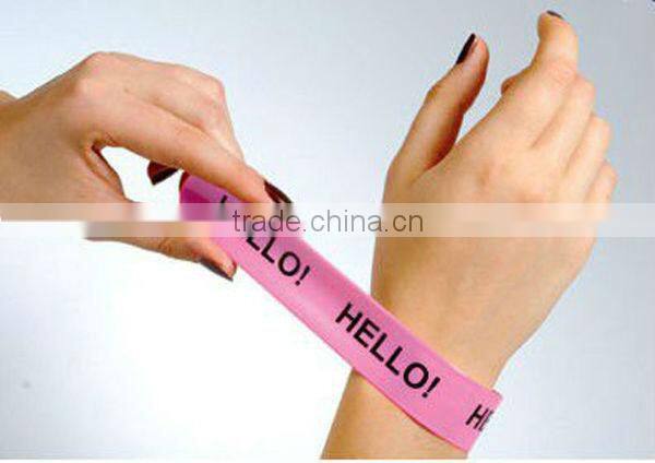 high quality colorful slap band for ptomotion