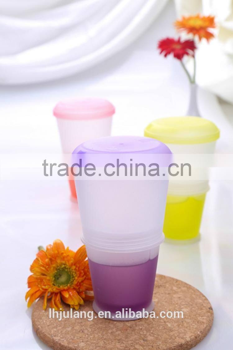 2017 Wholesale plastic cereal to Go breakfast cup /plastic cereal cup with spoon
