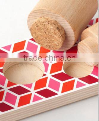 Retro fashion beautiful wood seasoning spice cans