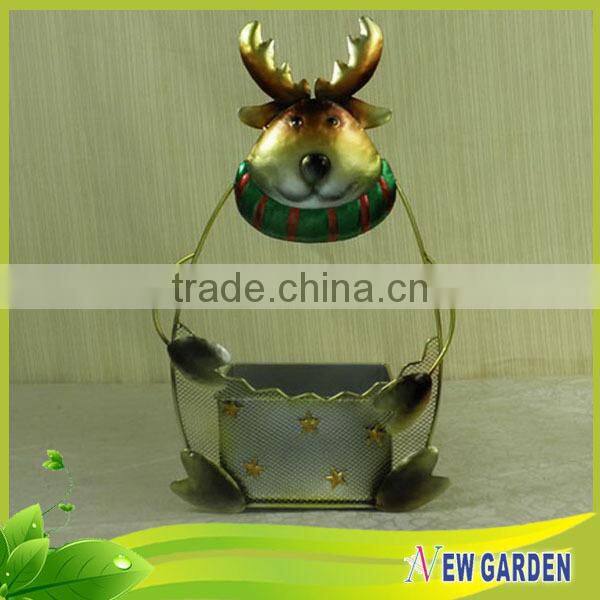 Cheap Price Unique Style Santa Claus Christmas Basket For Flower