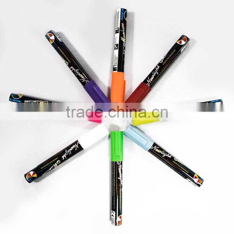 Newlight fluorescent marker pen for LED writing board, high quality save ink. Very bright