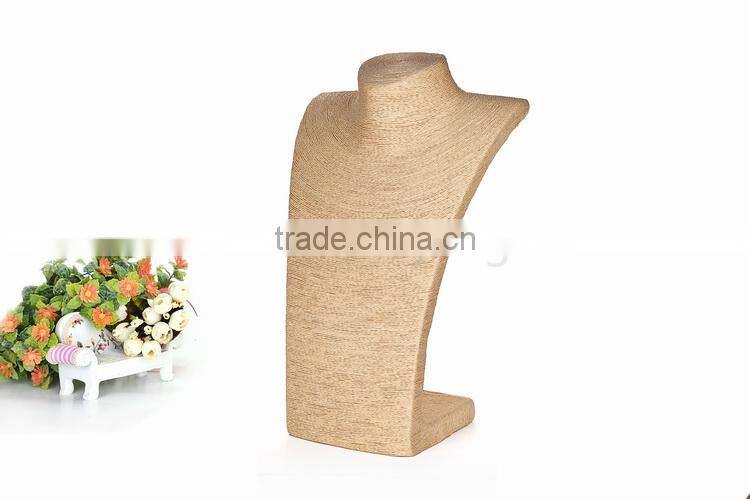 Rope jewelry display busts stand necklace display stand