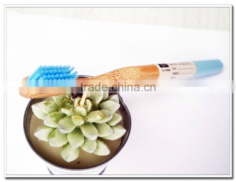 Colorful bristle recyclable and environmental adult bamboo toothbrush