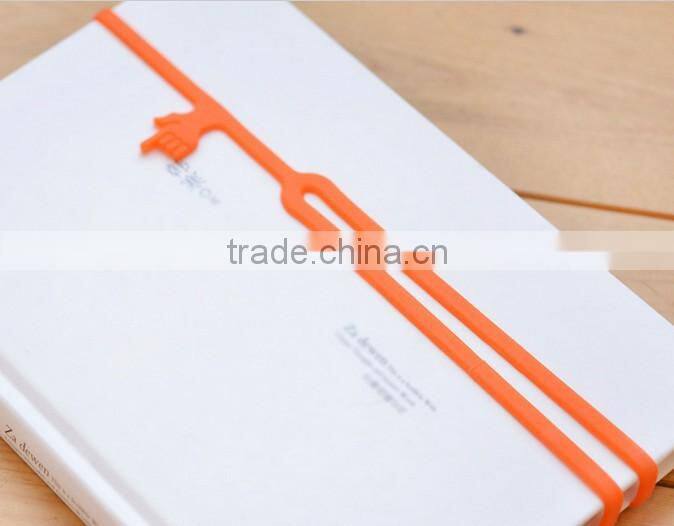 hot promotionl gift silicone finger pointing 3d silicone bookmark